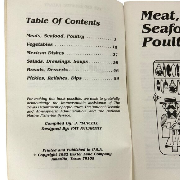 Rio Grande Valley Cookin Recipe Booklet By J Mancell 1982 Texas Dept Agriculture - Picture 3 of 10